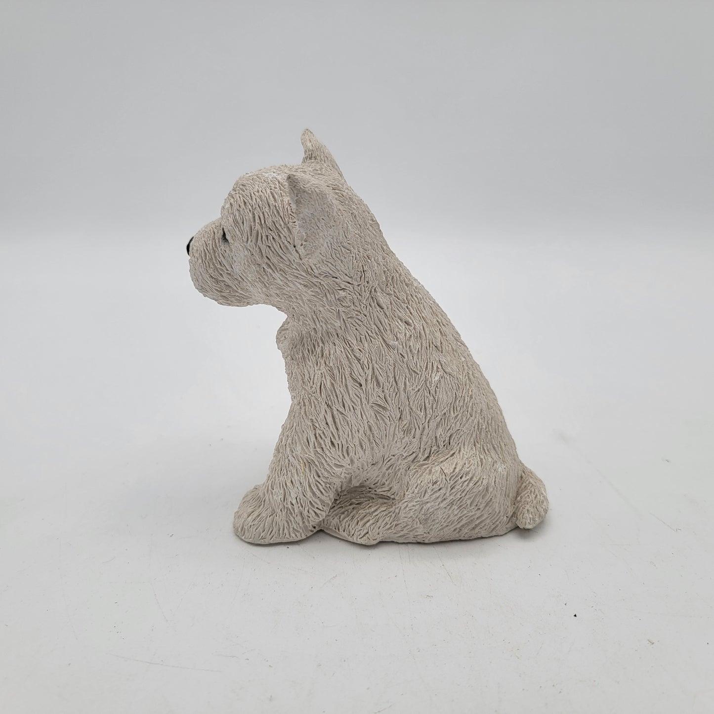 Realistic Westie West HIghland White Terrier Dog Sculpture