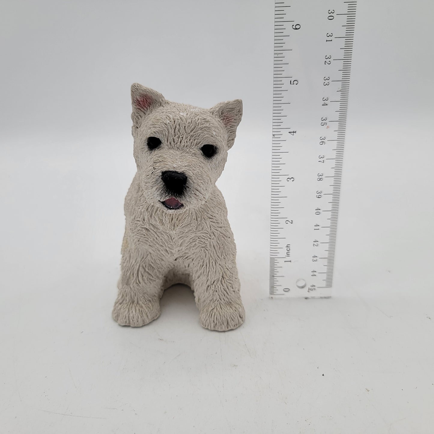 Realistic Westie West HIghland White Terrier Dog Sculpture