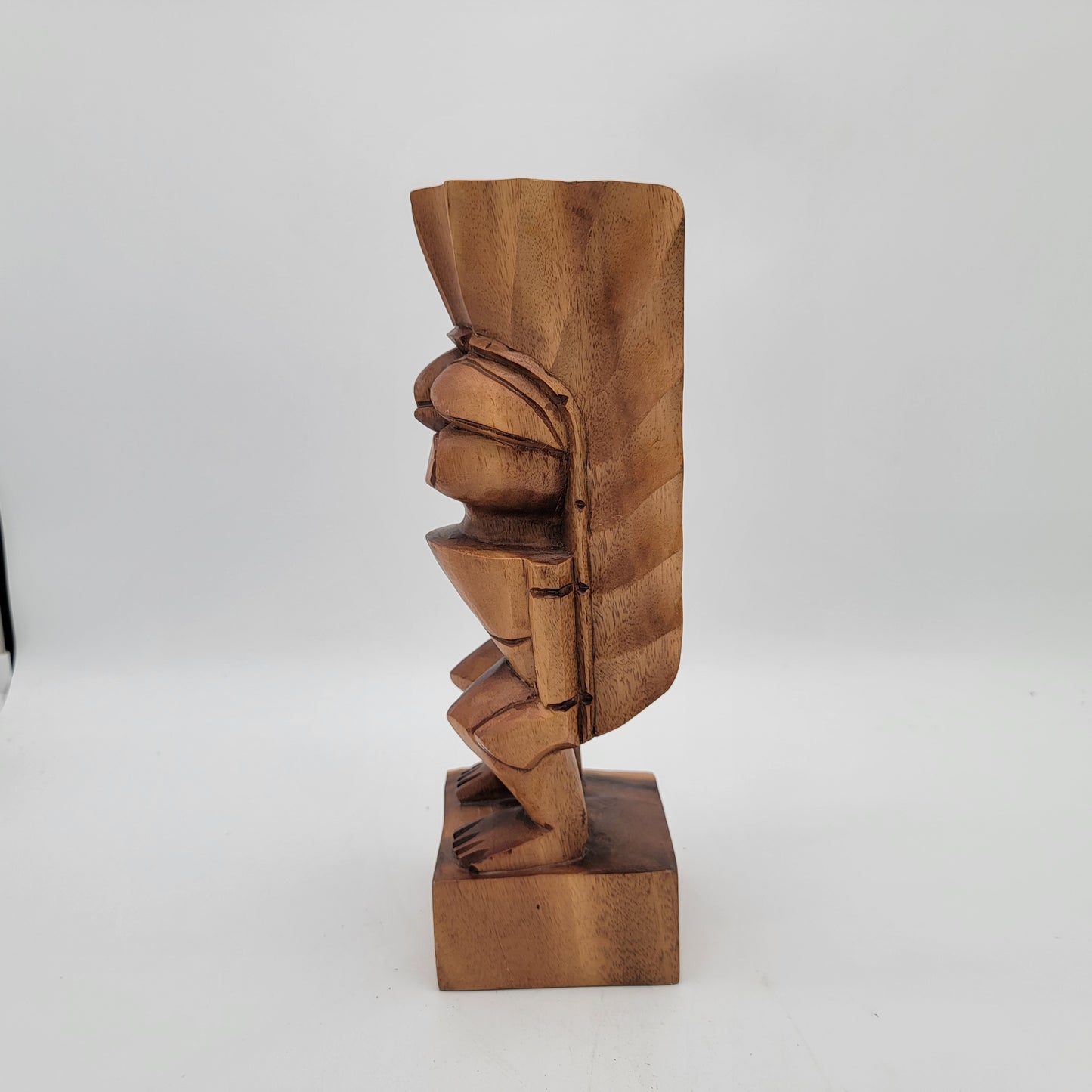 Carved Wood Tiki Sculpture