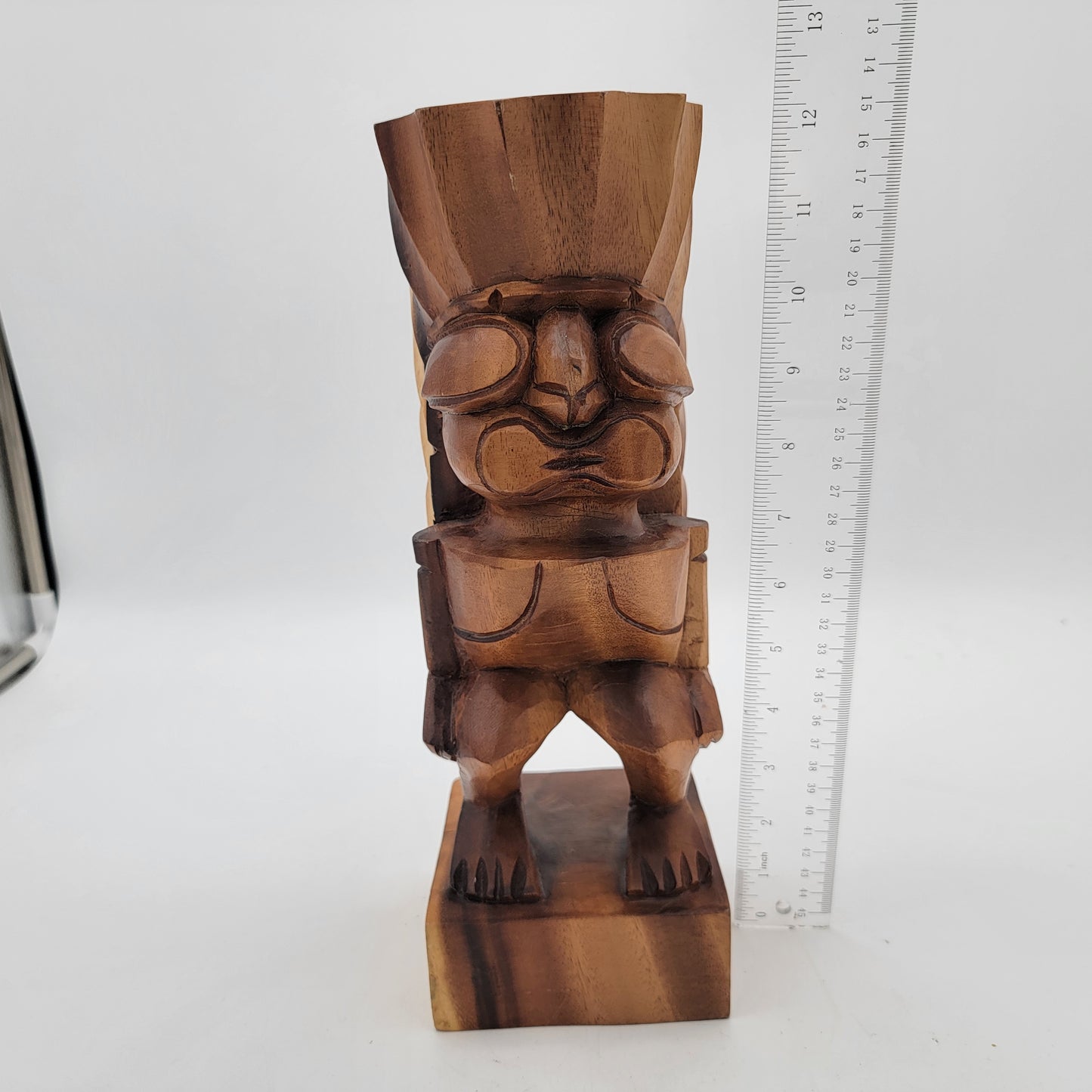 Carved Wood Tiki Sculpture