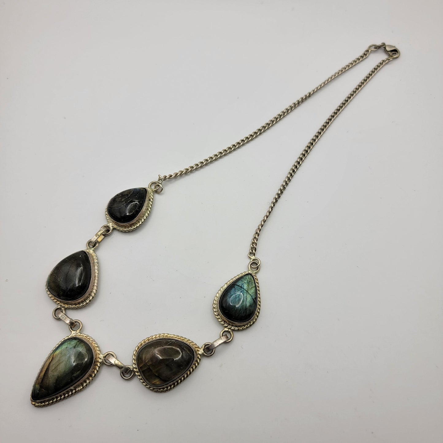 Labradorite Teardrop Necklace