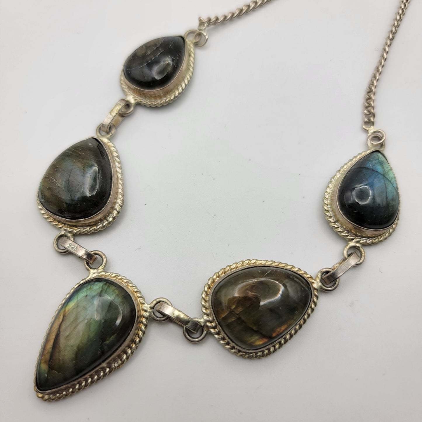 Labradorite Teardrop Necklace