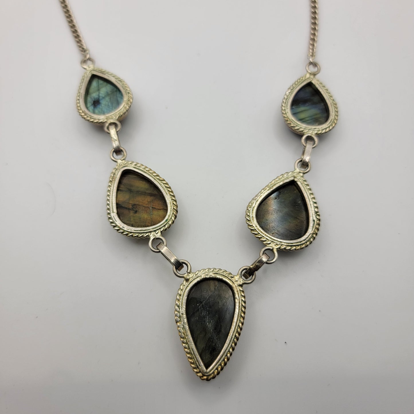 Labradorite Teardrop Necklace