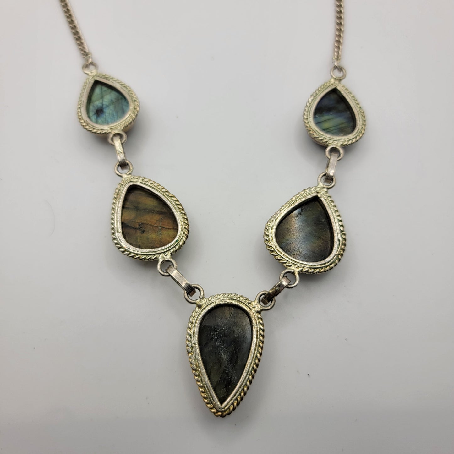 Labradorite Teardrop Necklace