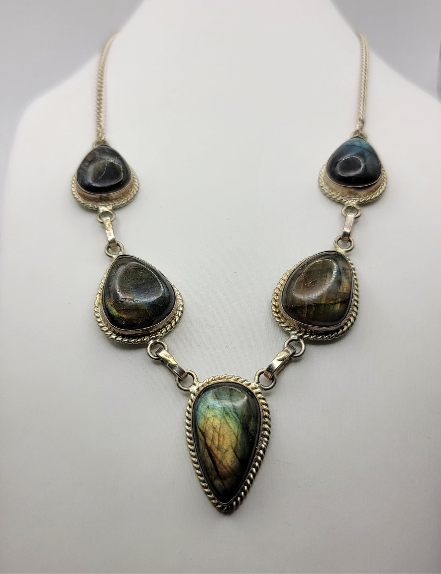 Labradorite Teardrop Necklace