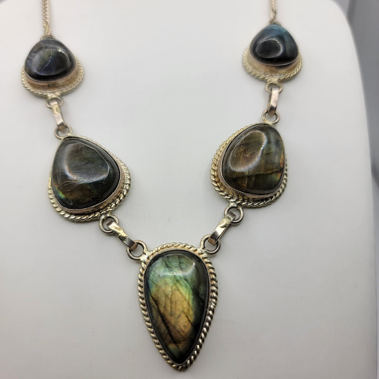 Labradorite Teardrop Necklace