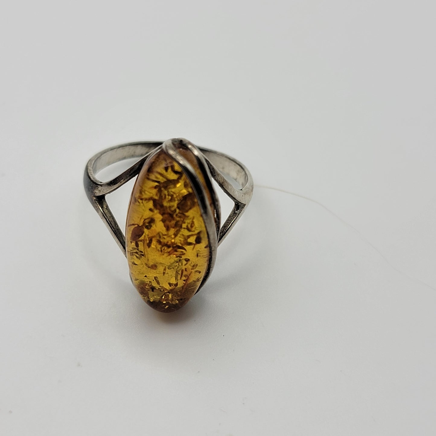 Baltic Amber 925 Sterling Silver Ring