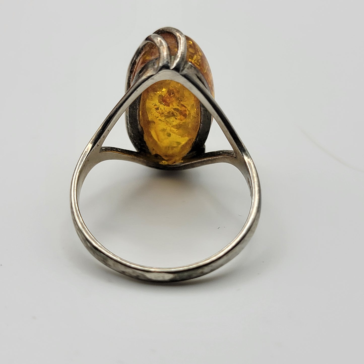 Baltic Amber 925 Sterling Silver Ring