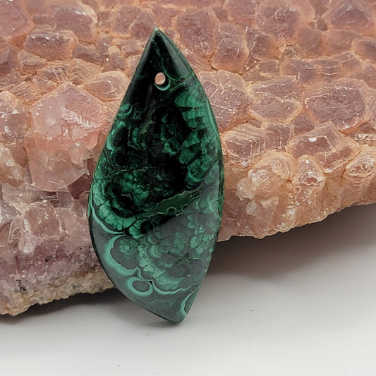 Dendritic Malachite Pendant