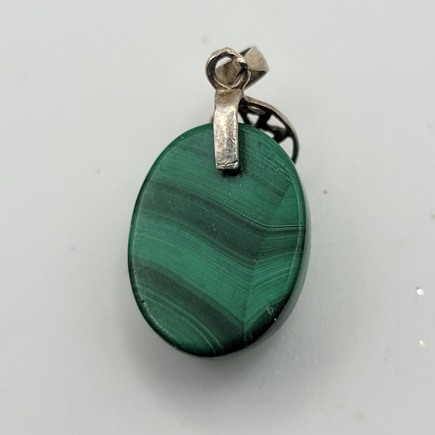 925 Sterling Small Malachite Pendant