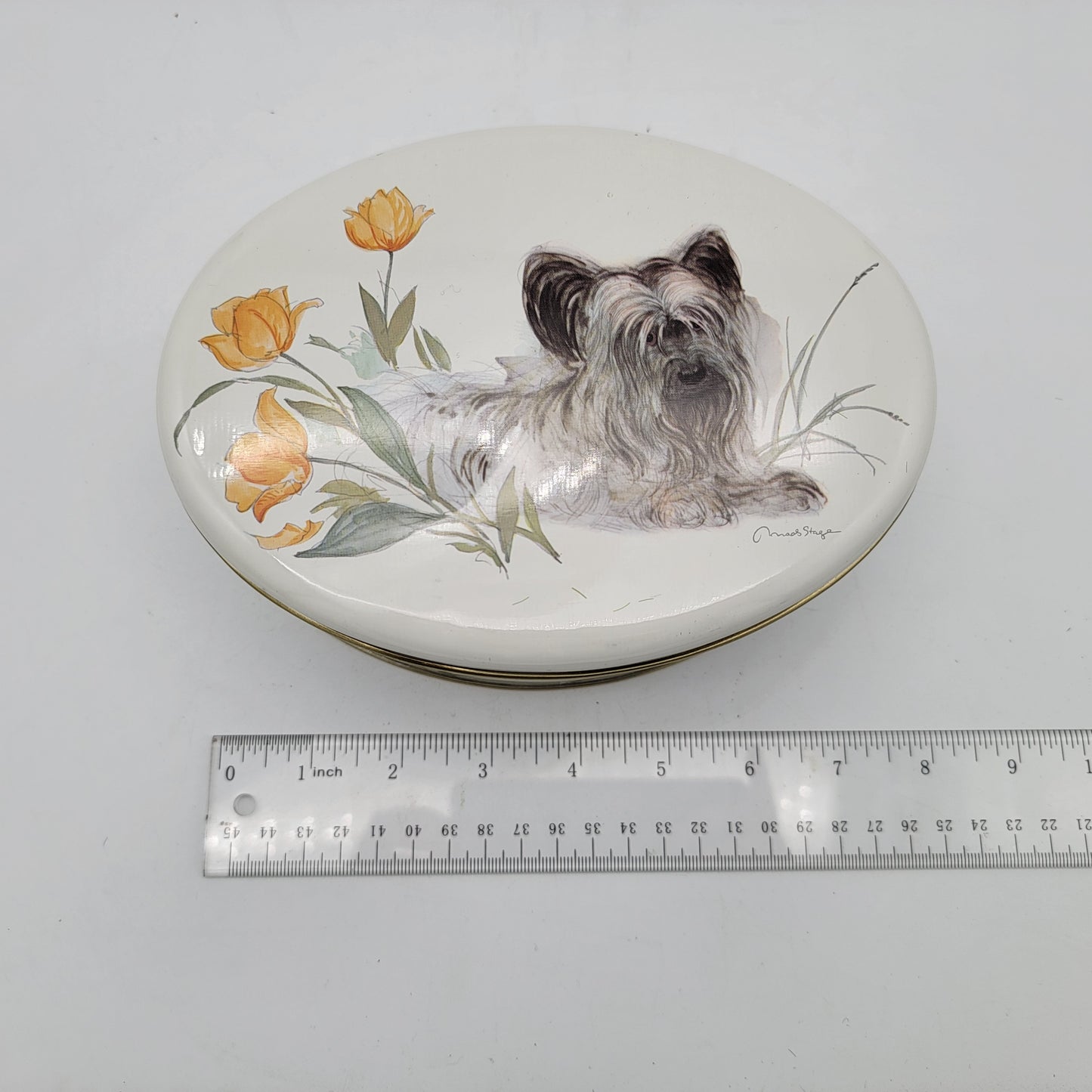 Silky Terrier Tin Made in England