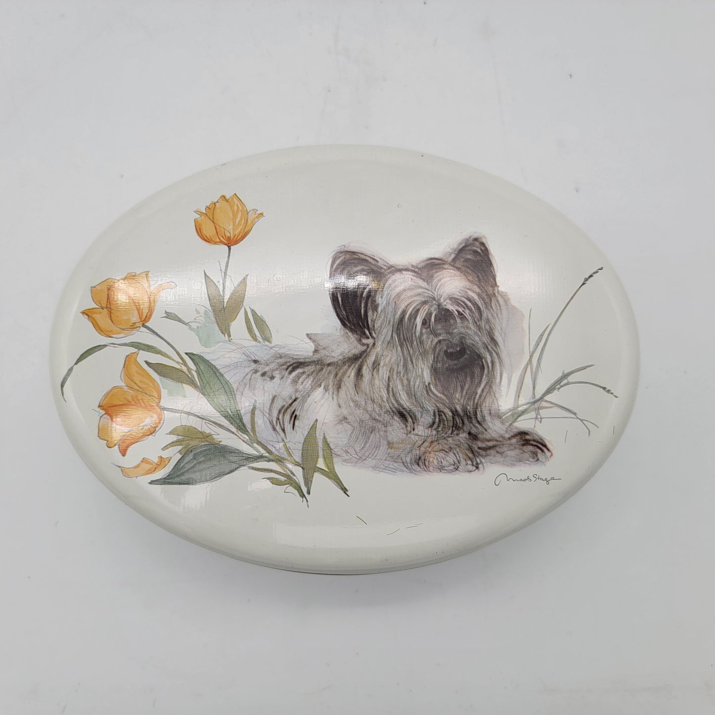 Silky Terrier Tin Made in England