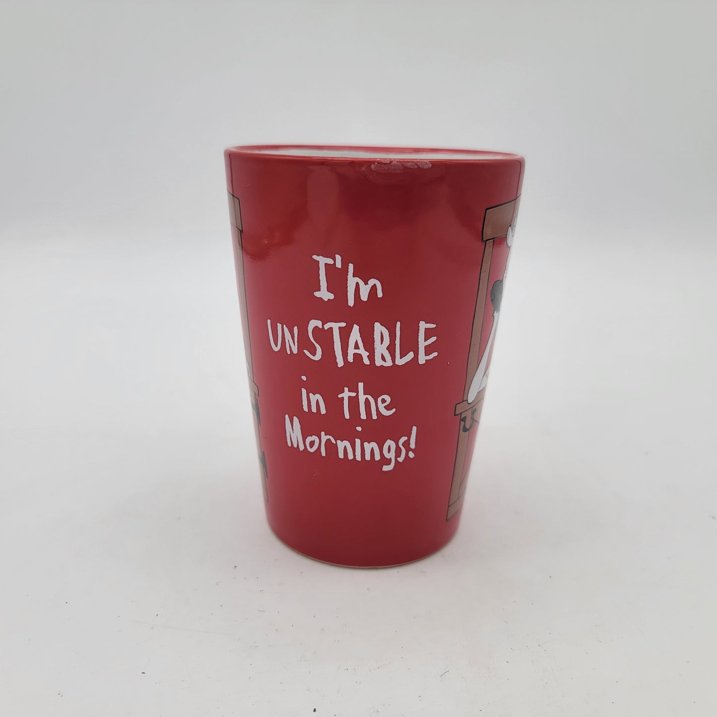 I'm Unstable Red Horse Mug