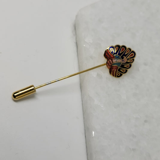 Peacock Stick Pin