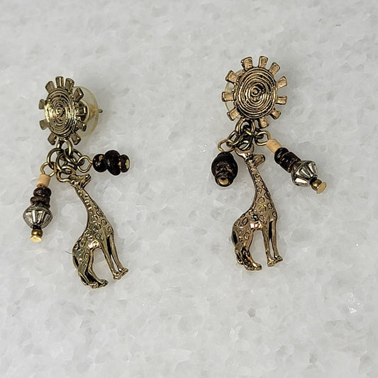 Giraffe Dangle Earrings