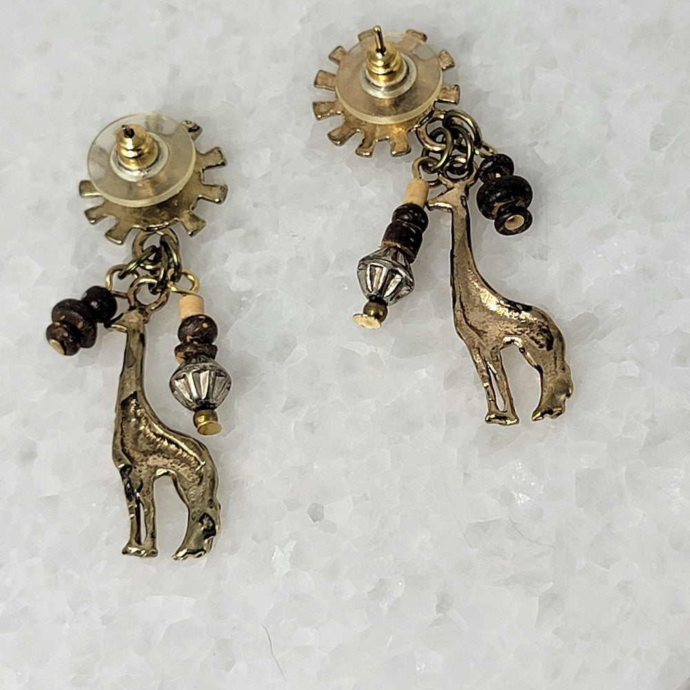 Giraffe Dangle Earrings