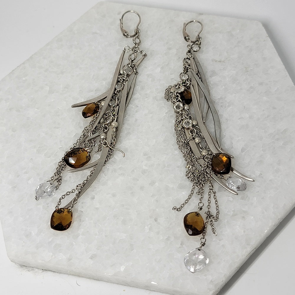 Shoulder Duster Leverback Earrings