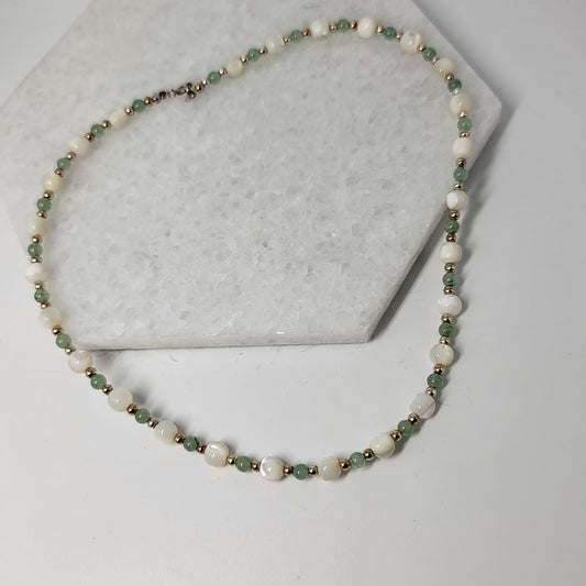 Aventurine and Moonstone Necklace