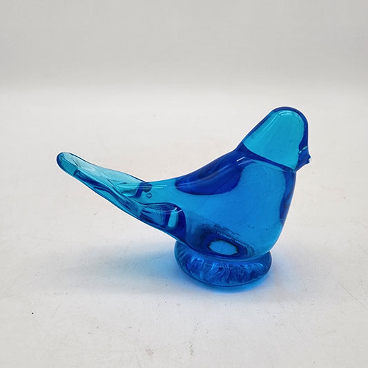 Large Glass Bluebird of Happiness