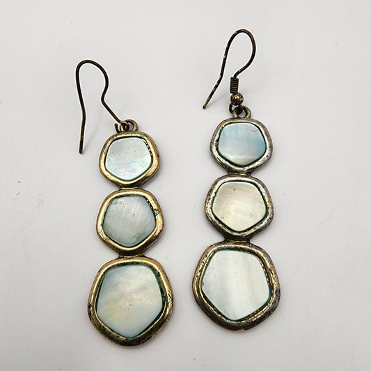 Mother of Pearl Shell Drop Earrings