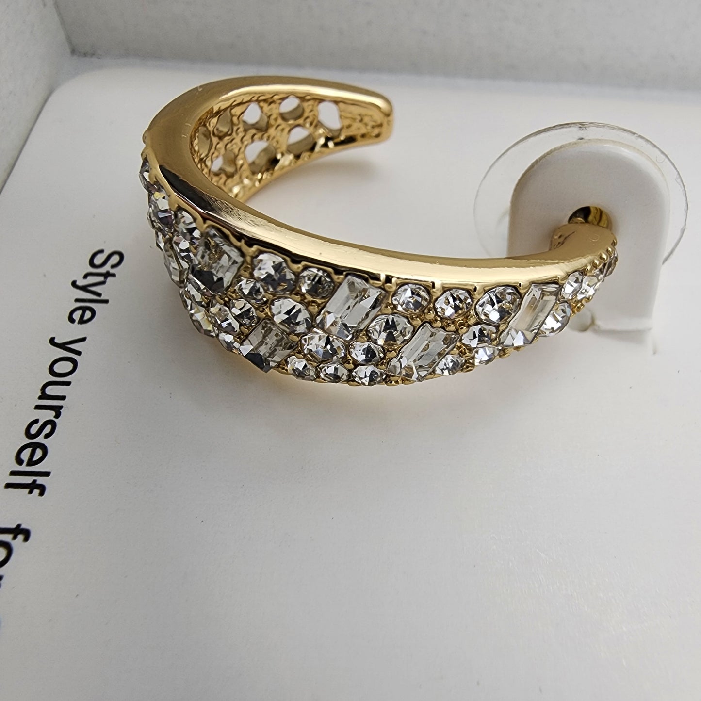 Park Lane Rhinestone Hoop Earrings