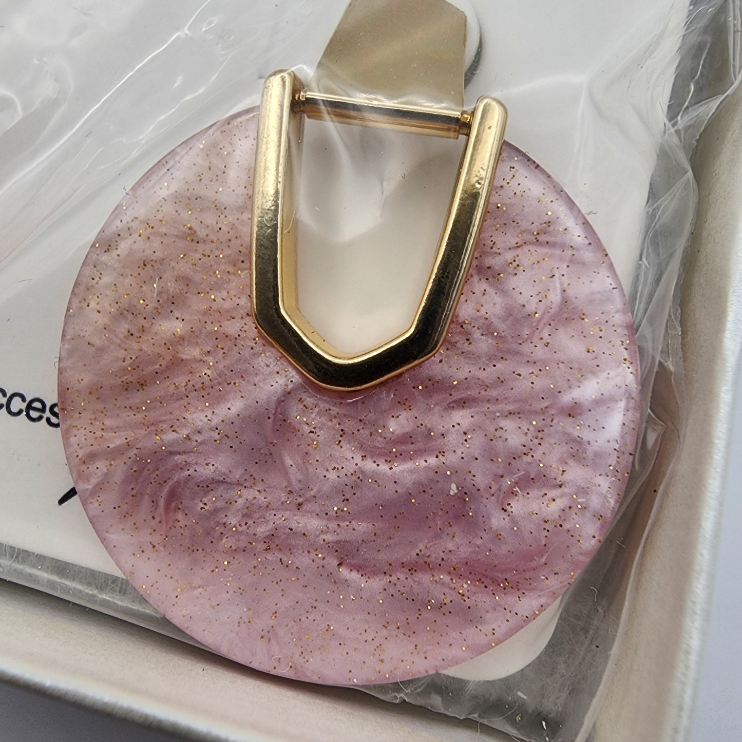 Park Lane Pink Disc Earrings