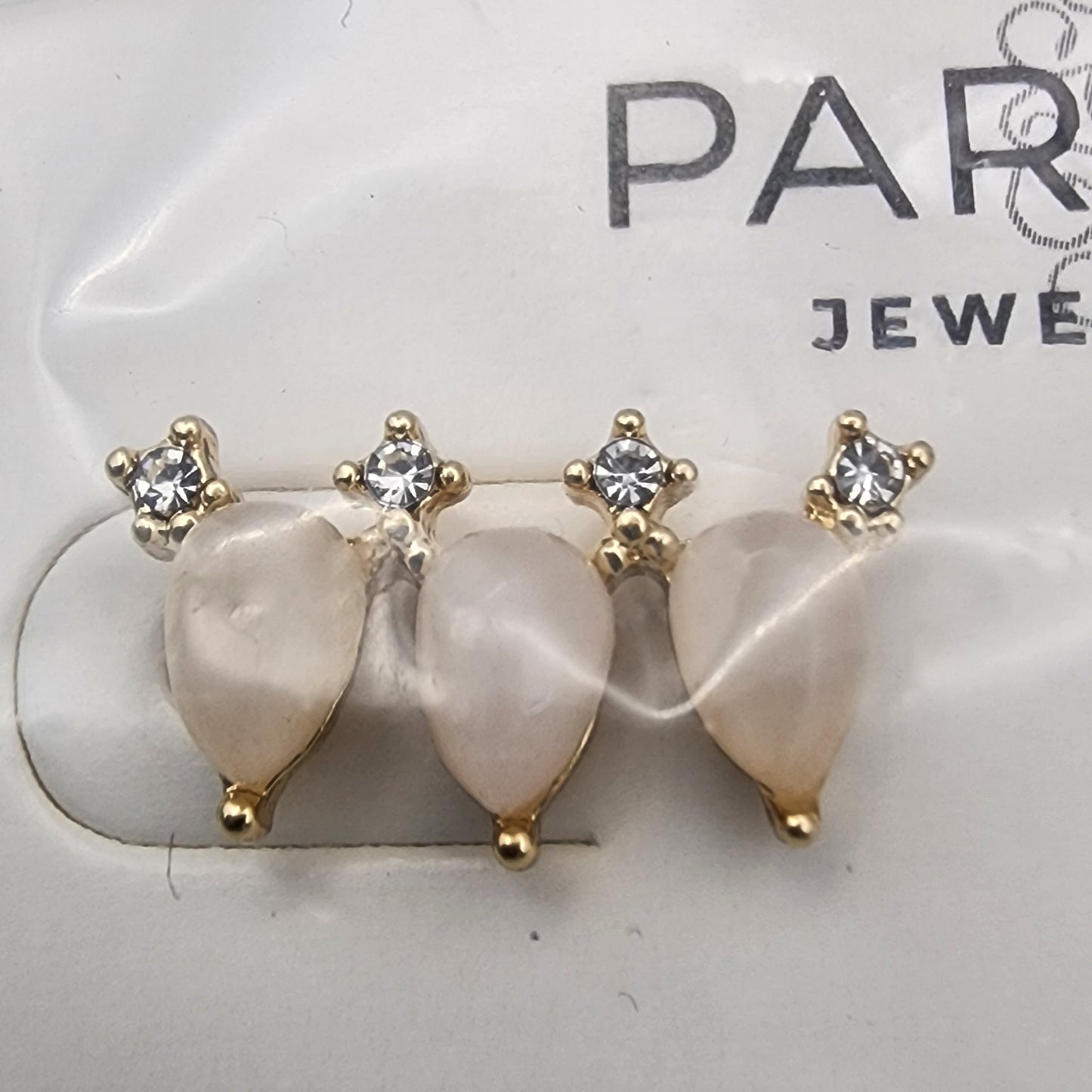 Park Lane Pierced Earrings Goldtone NEW