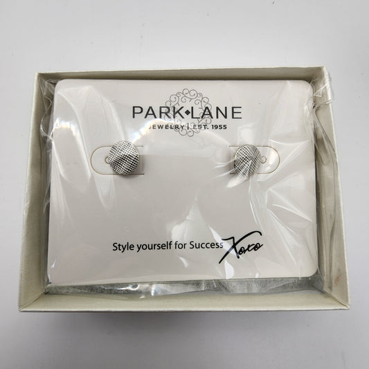 Park Lane Dottie Stud Pierced Earrings Silvertone NEW