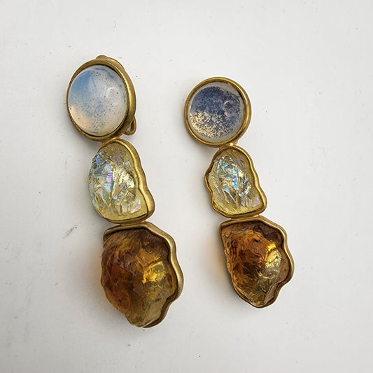 Ben Amun Clip On Earrings