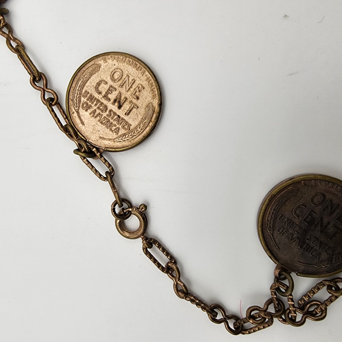 Vintage 1936 Wheat Copper Penny Necklace