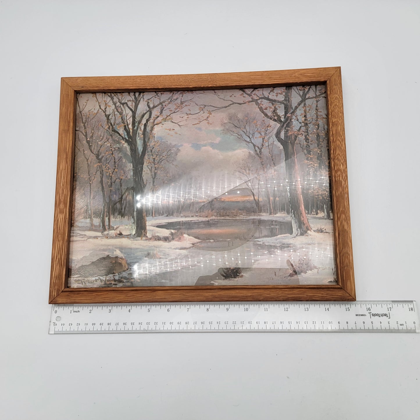 Vintage Robert Woods Seasons Print Winter Morn