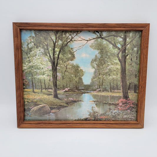 Vintage Robert Woods Seasons Print Spring Morning