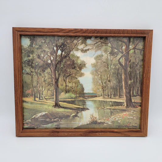 Vintage Robert Woods Seasons Print Autumn Morning