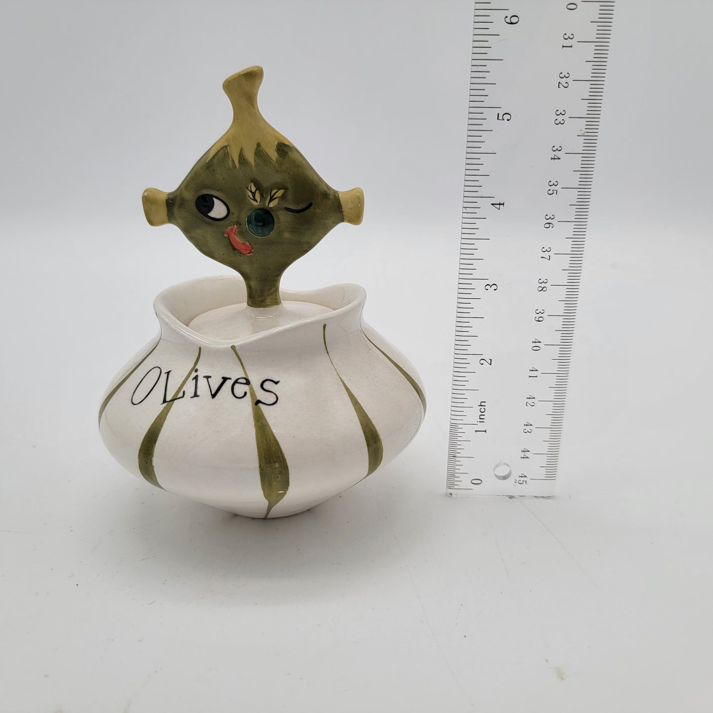 Holt Howard Olives Condiment Jar - as found