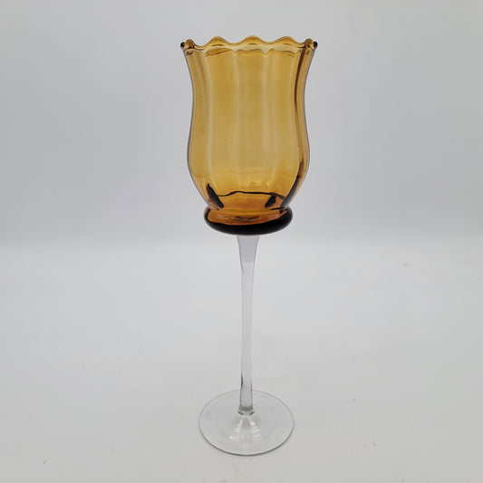 Empoli Glass Tall Candle Holder