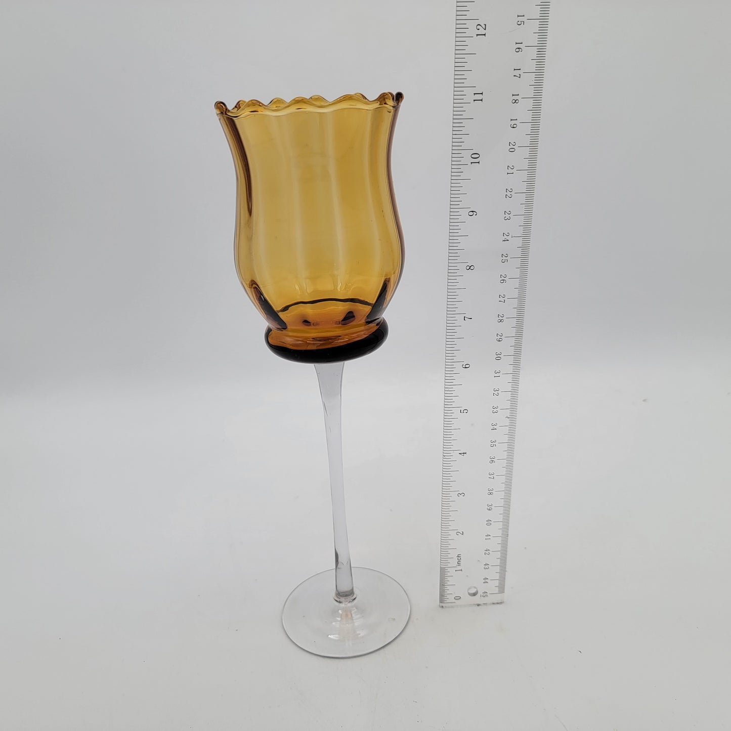 Empoli Glass Tall Candle Holder