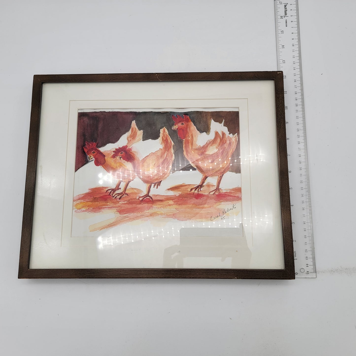 Original Painting with Chickens