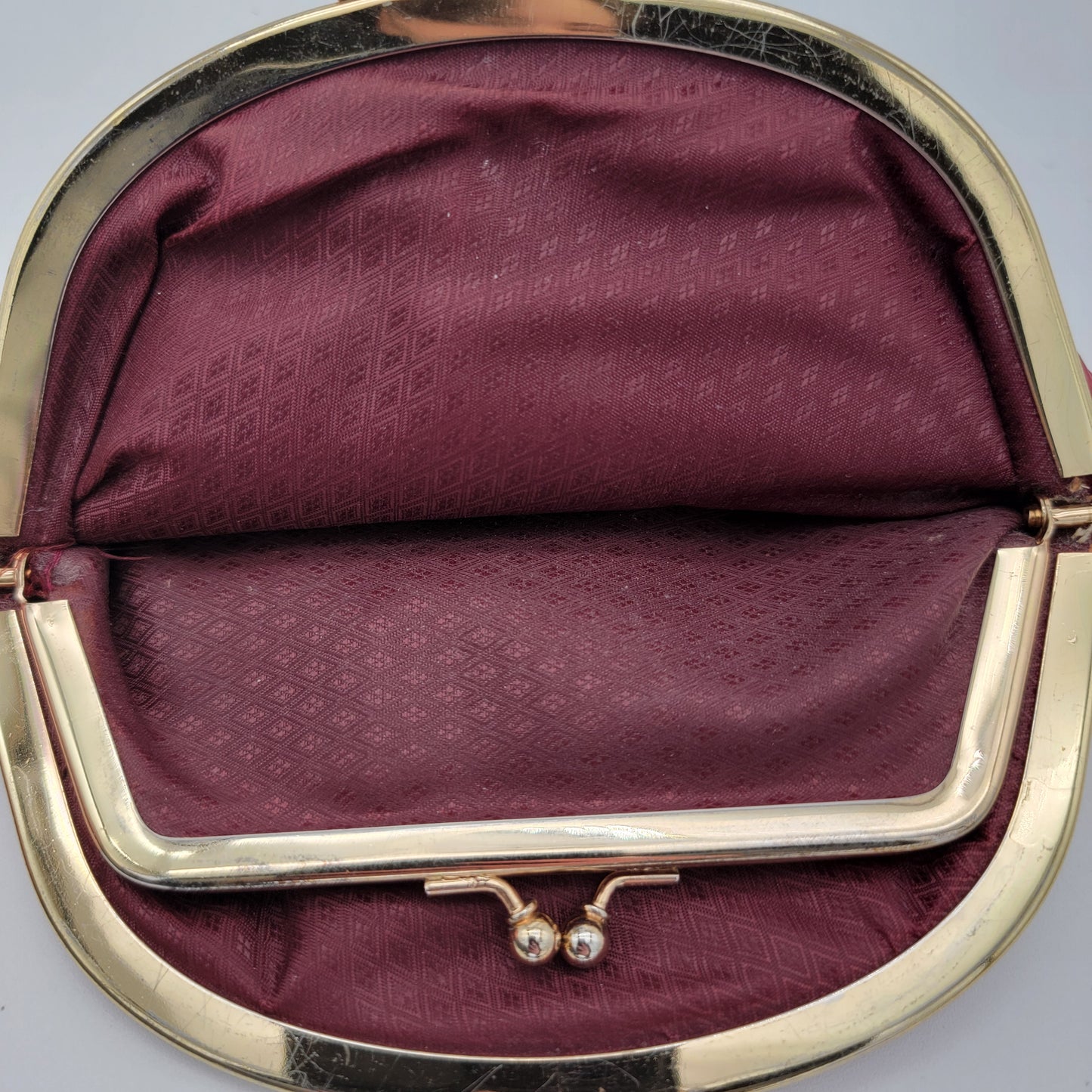 Burgundy Eelskin Coin Purse