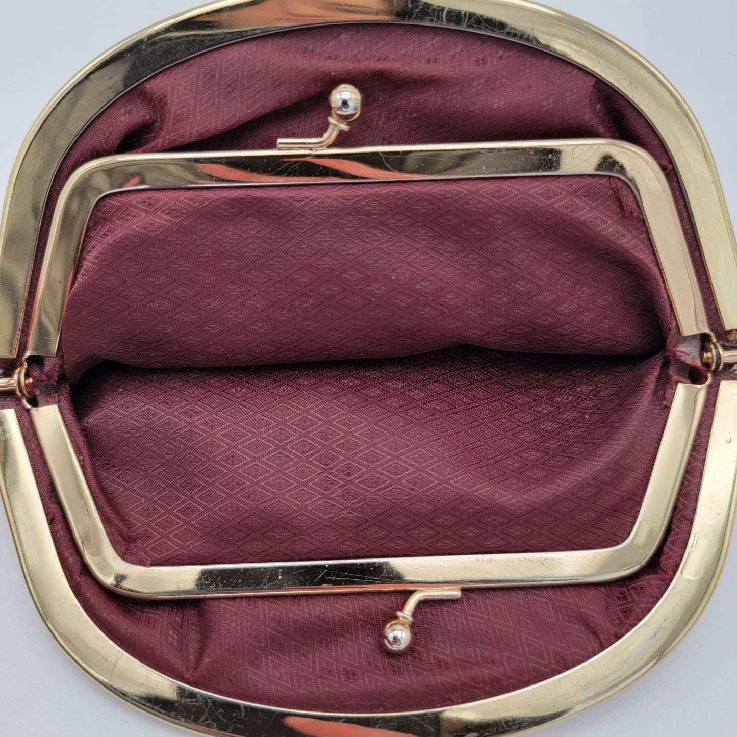 Burgundy Eelskin Coin Purse