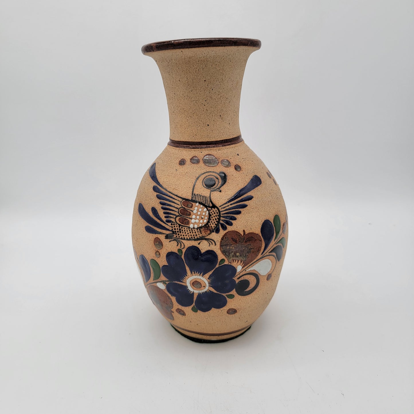 Large Tonala Mexico Pottery Vase