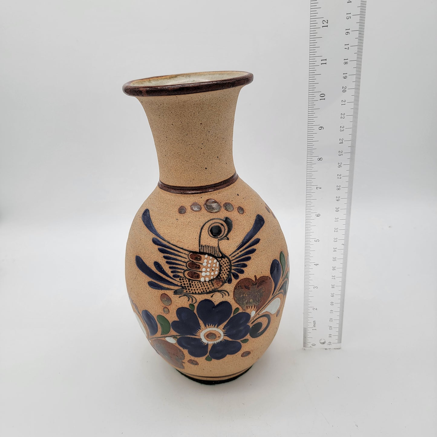 Large Tonala Mexico Pottery Vase