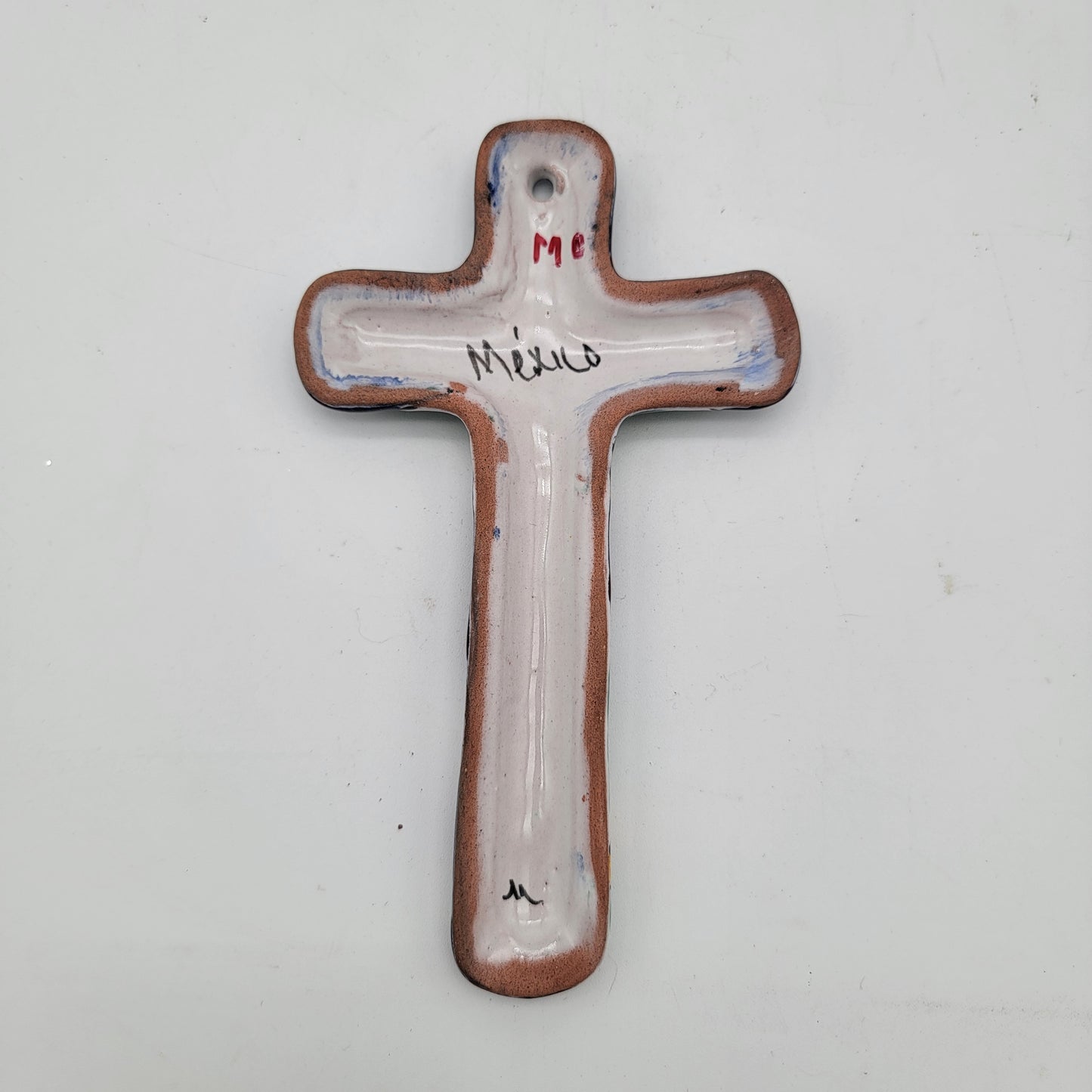 Talavera Mexico Pottery Cross