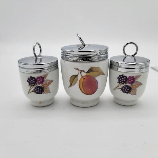 Royal Worcester Egg Coddlers - Set of 3