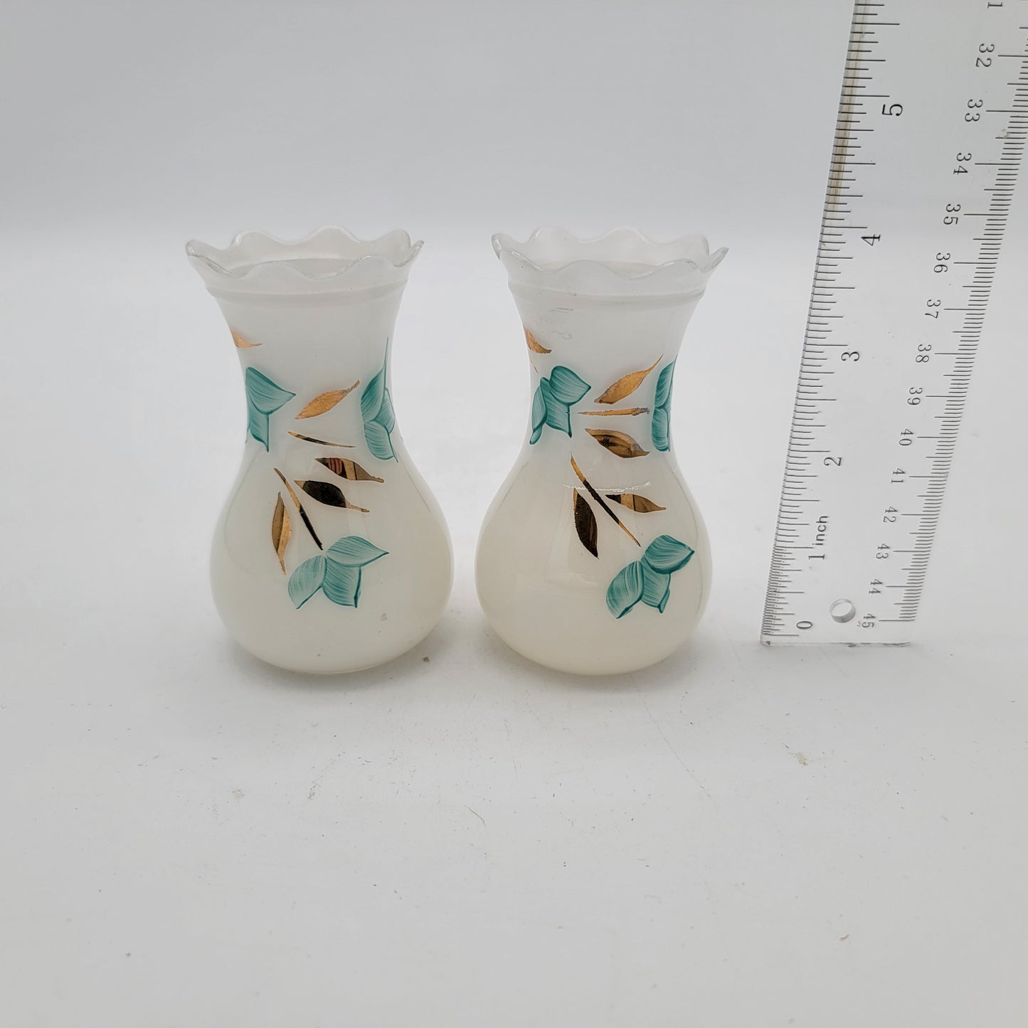 Pair of Bartlett Collins Glass Vases