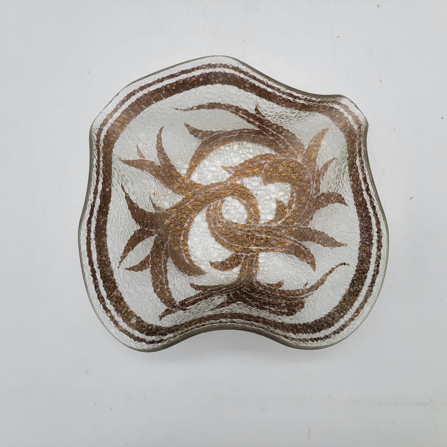 Mid Century Dorothy Thorpe Textured Glass Bowl