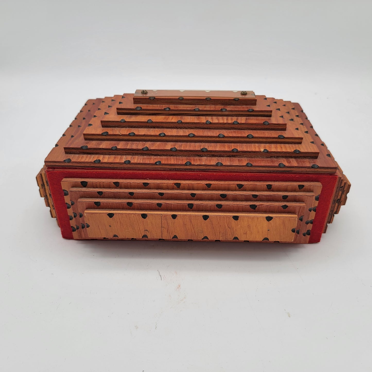 1930's Large Tramp Art Jewelry Box