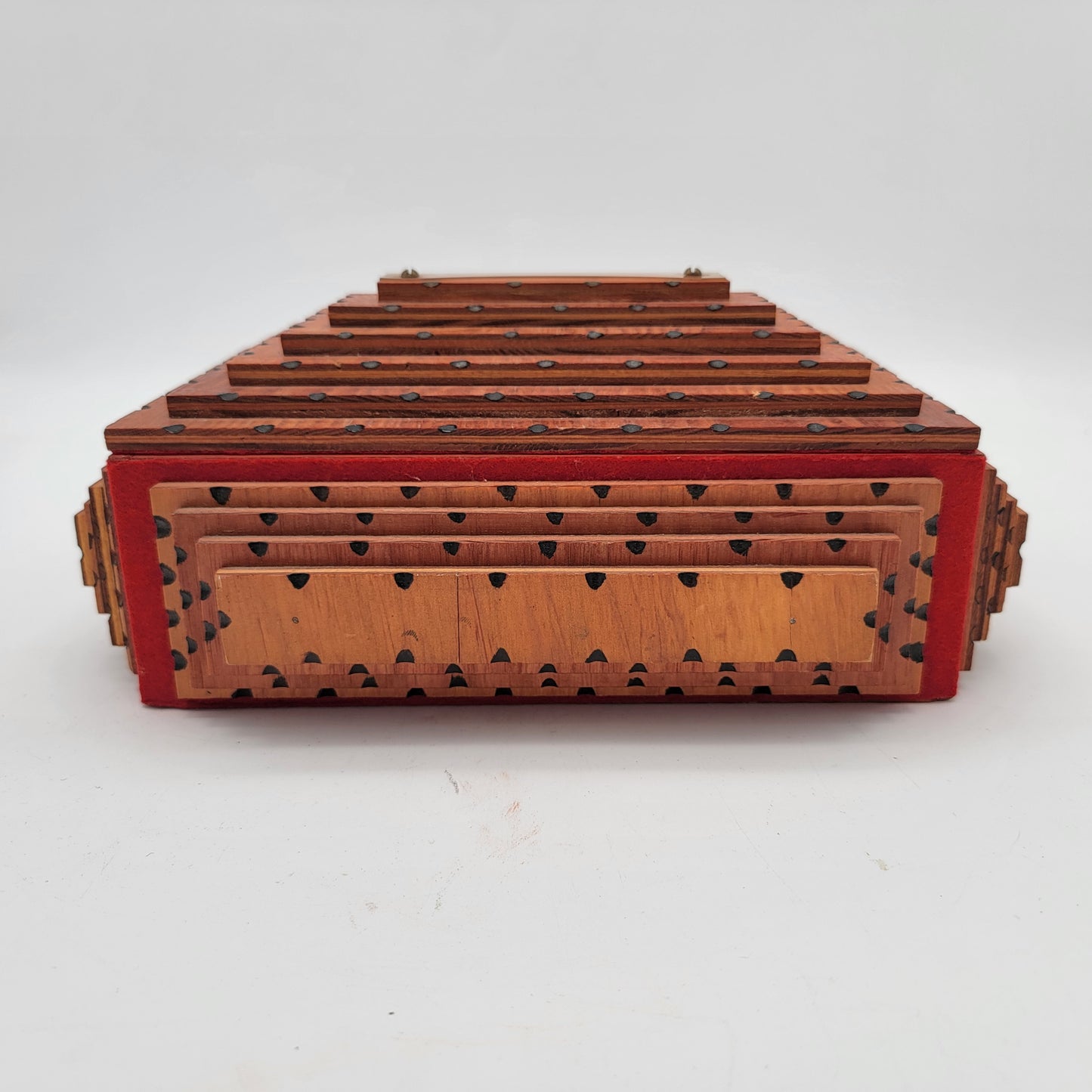 1930's Large Tramp Art Jewelry Box