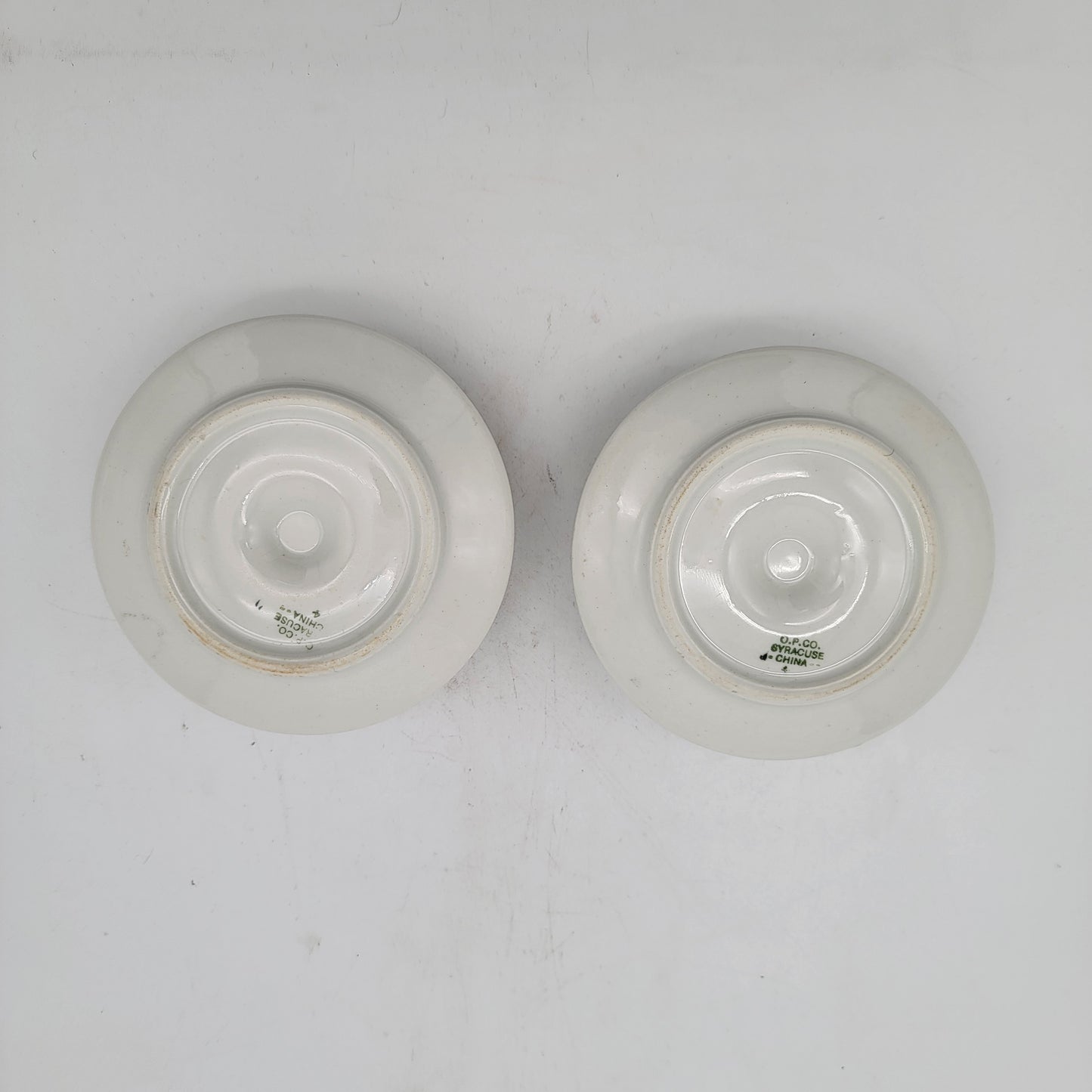 Pair of 1920's Syracuse China Candle Holders