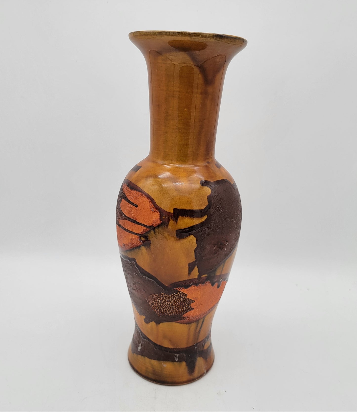 Royal Haeger Pottery 1970s Earth Wrap Vase