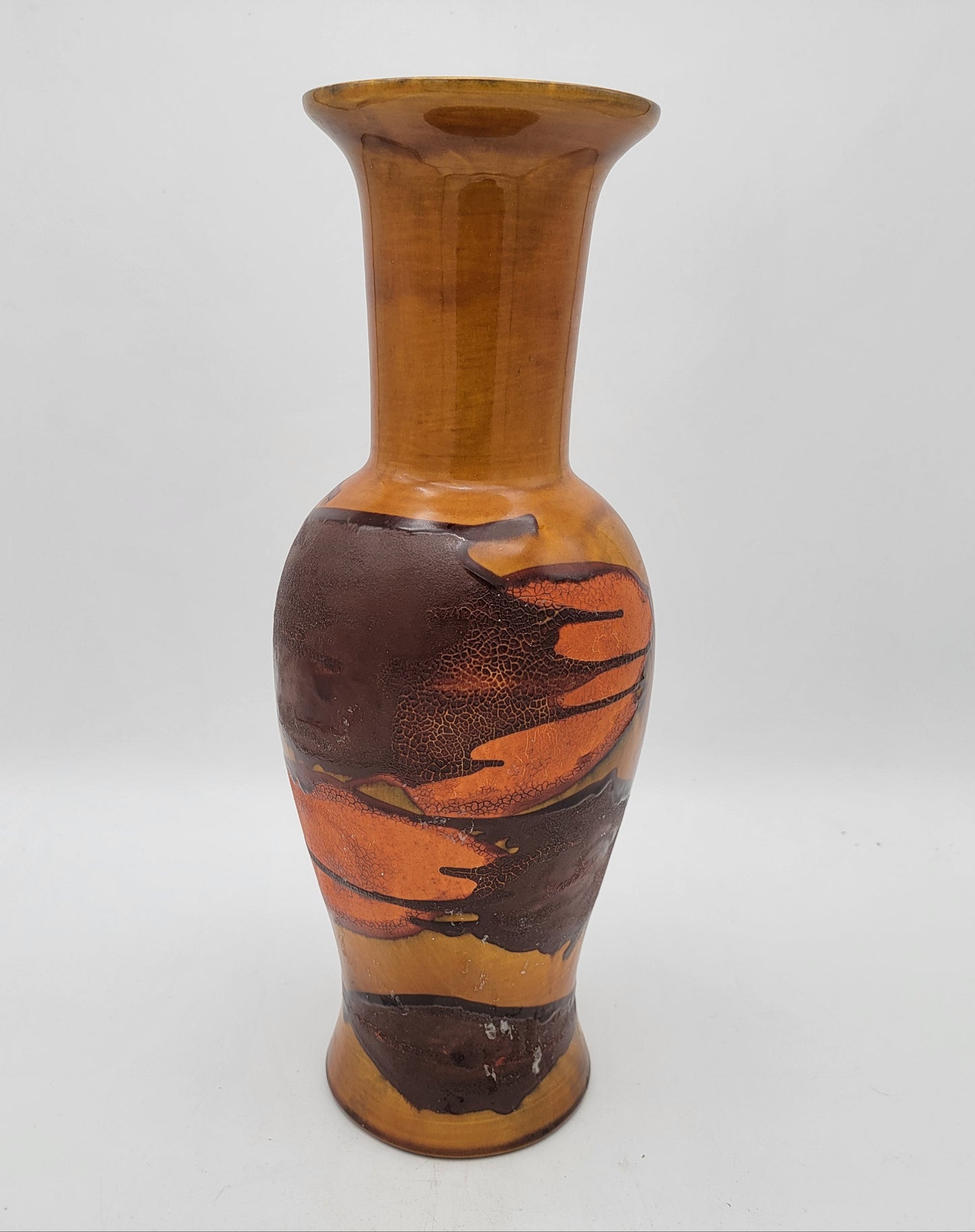 Royal Haeger Pottery 1970s Earth Wrap Vase